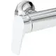 Chromfarbener Duscharm mit modernem Design, Teil des Ideal Standard Duschsystems, ausgestattet mit einem Hebel zur Steuerung des Wasserflusses.